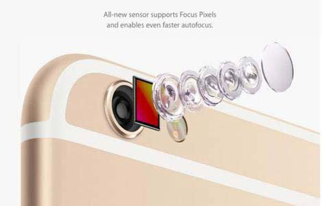 iPhone6s拍照、攝像性能均提升1200萬(wàn)像素
