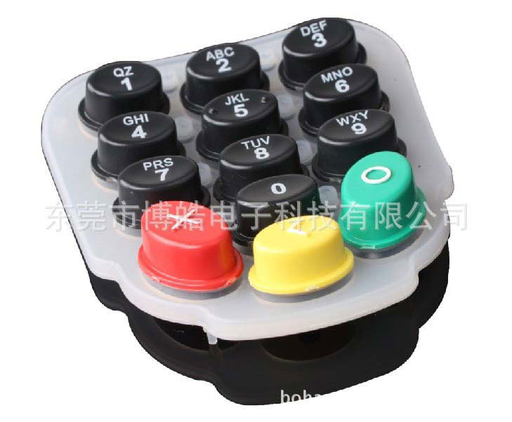 銀聯(lián)密碼器塑膠按鍵